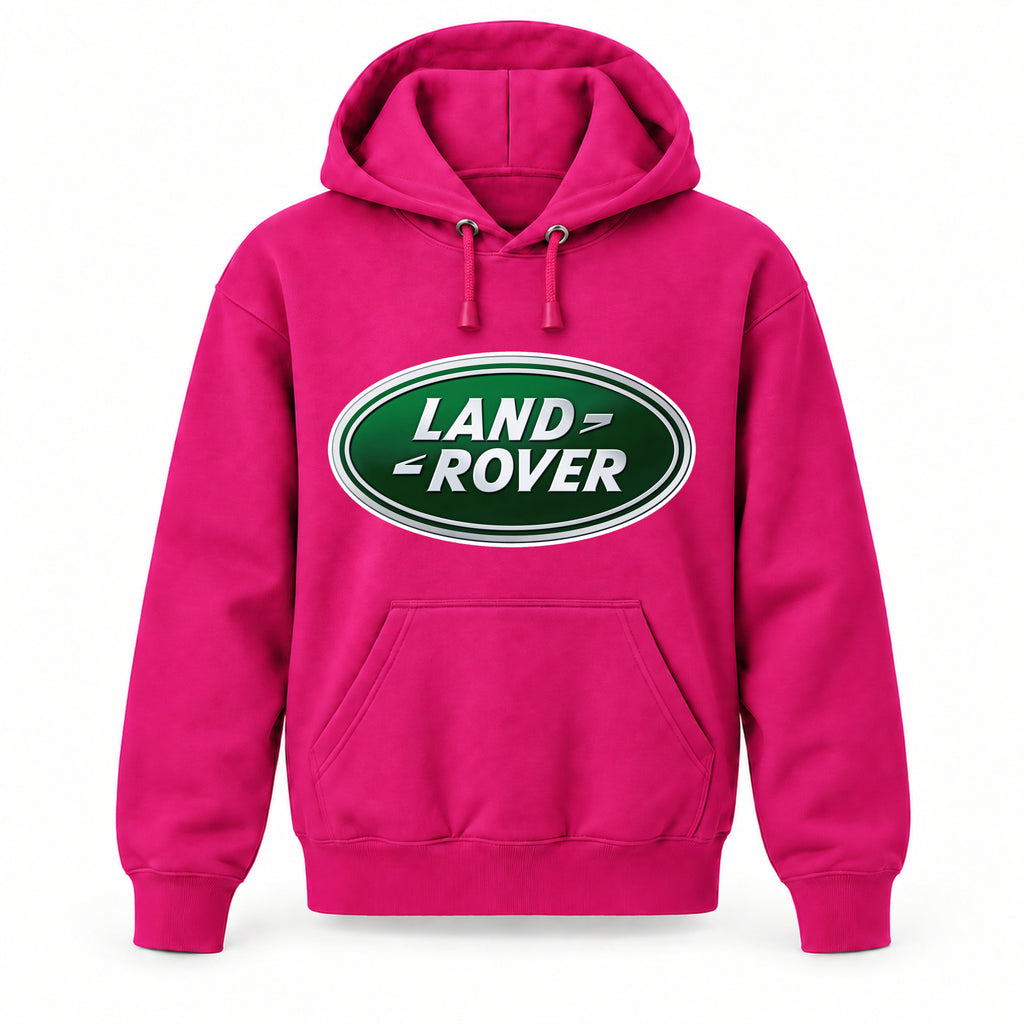 Land Rover - Youth Large Hoodie (Ages 10–12) | Color: Hot Pink