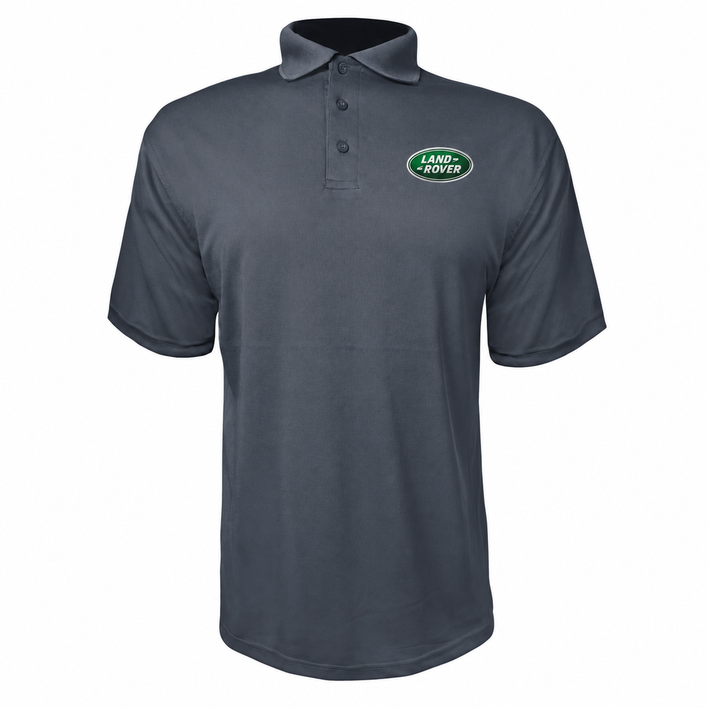 Land Rover polyester polo — Charcoal — source logo on left chest