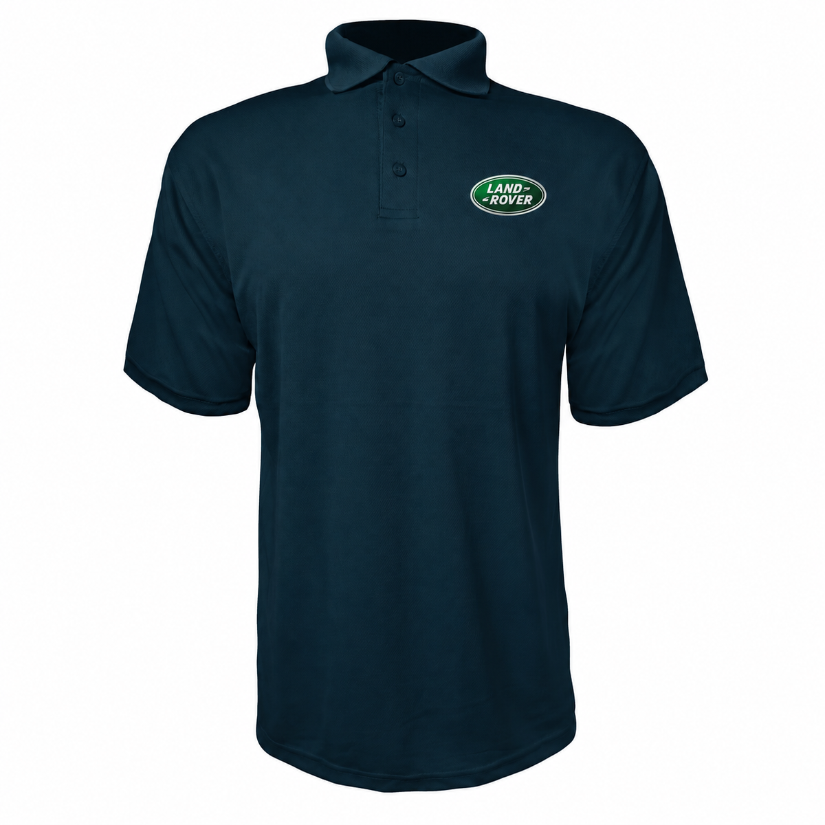 Land Rover polyester polo — Navy — source logo on left chest