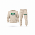 Men's Land Rover Sweatshirt Joggers Set | Color: Tan | Main