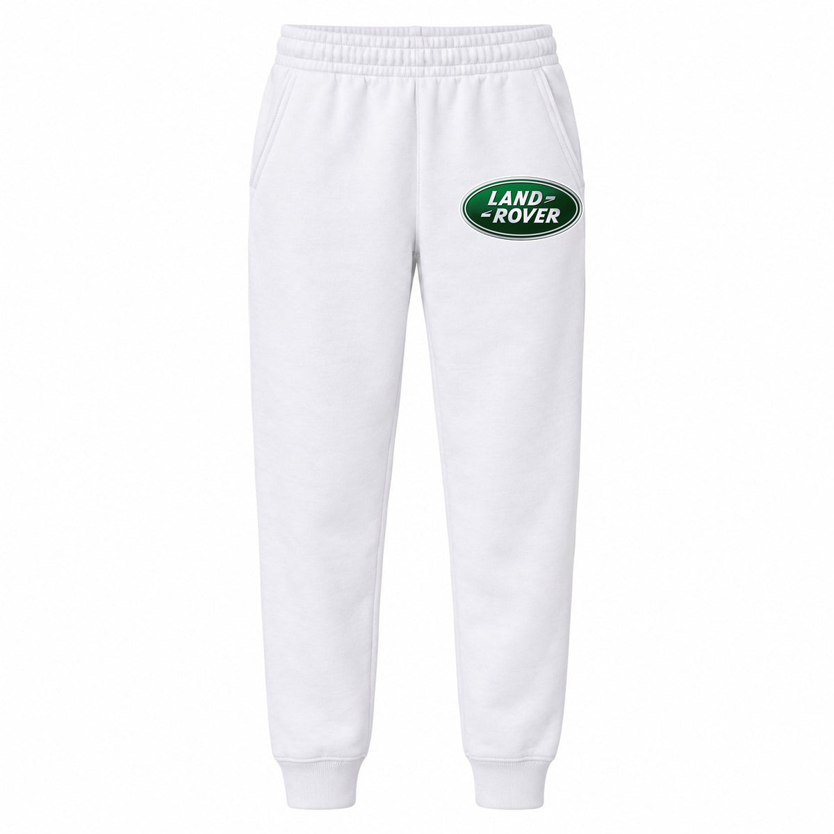 Land Rover youth jogger sweatpants in White, Youth Large ages 10–12