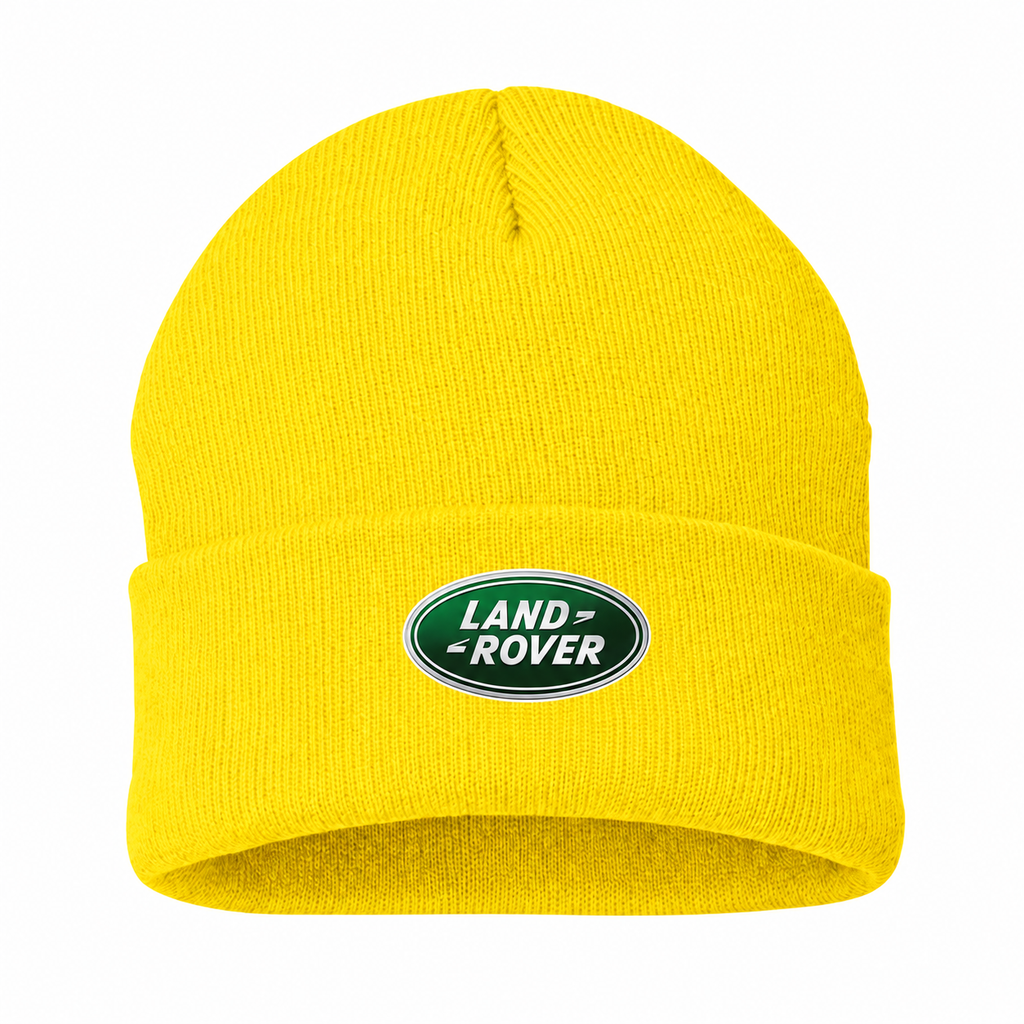 Land Rover Yellow beanie front main