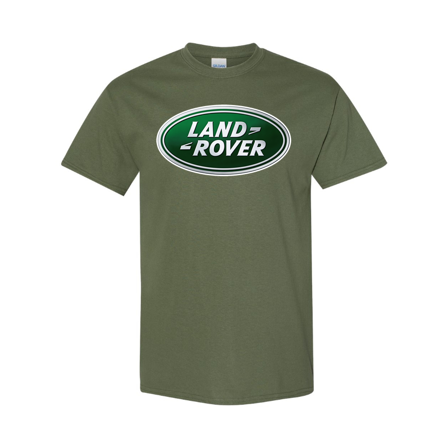 Youth Kids Land Rover Car Cotton T-Shirt | Color: Army Green | Main