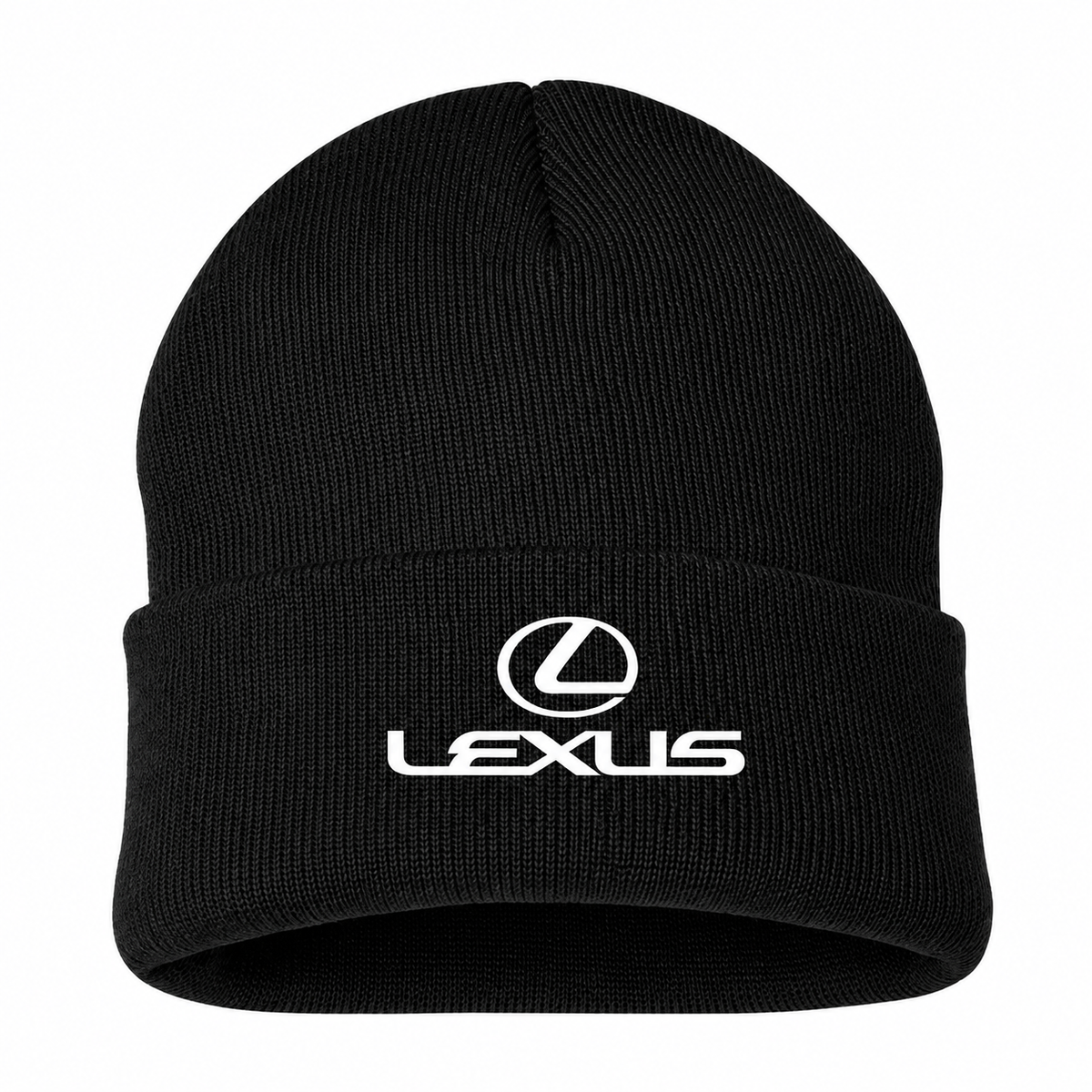 Men's Lexus Beanie Hat — Black — clean front main
