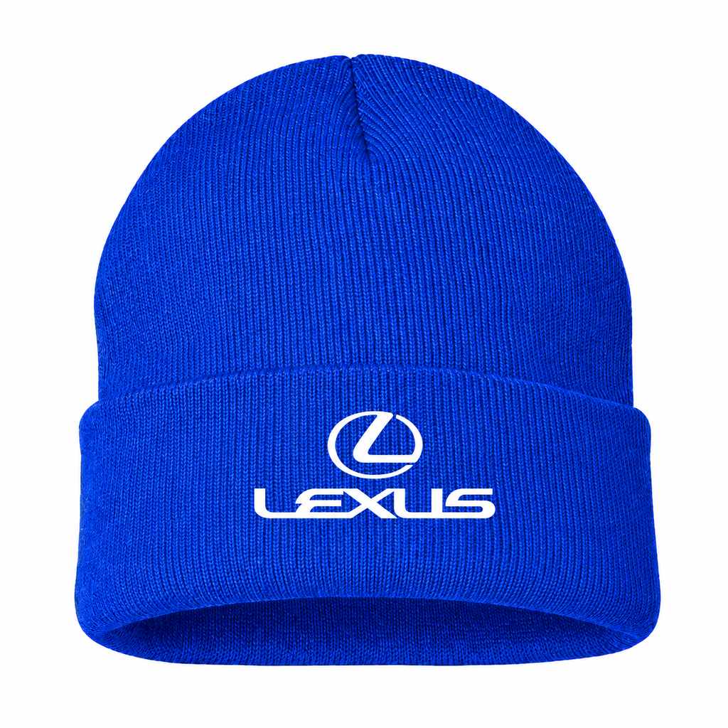 Men's Lexus Beanie Hat — Blue — clean front main