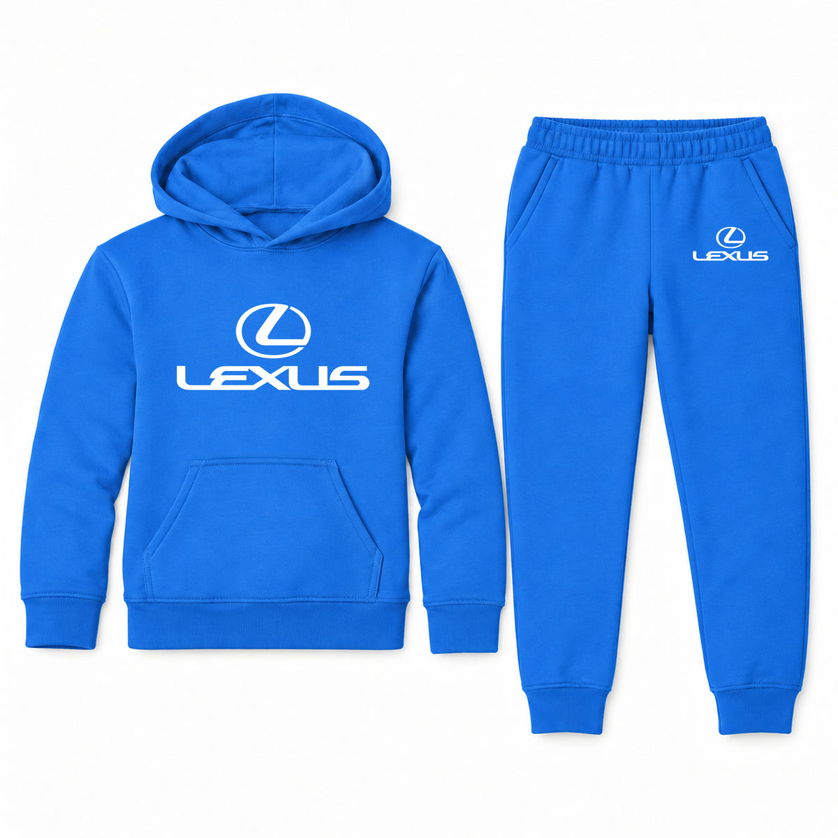 Lexus youth hoodie jogger set, Blue, Youth Large ages 10–12