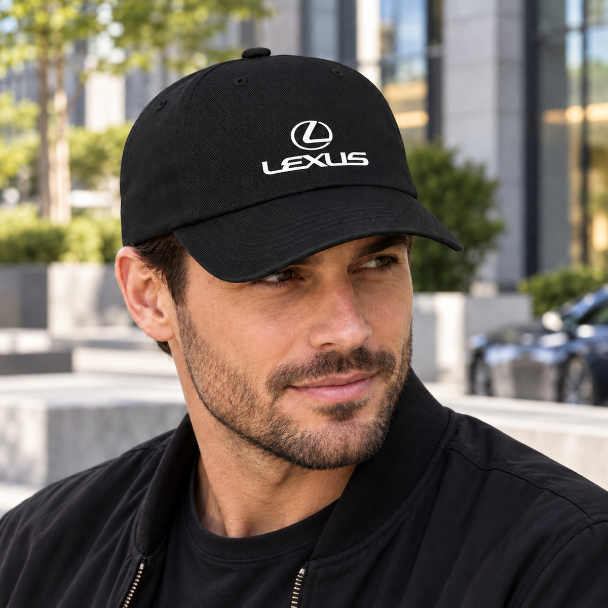 Lexus Car Dad Baseball Cap Hat | Color: Black | Image 3
