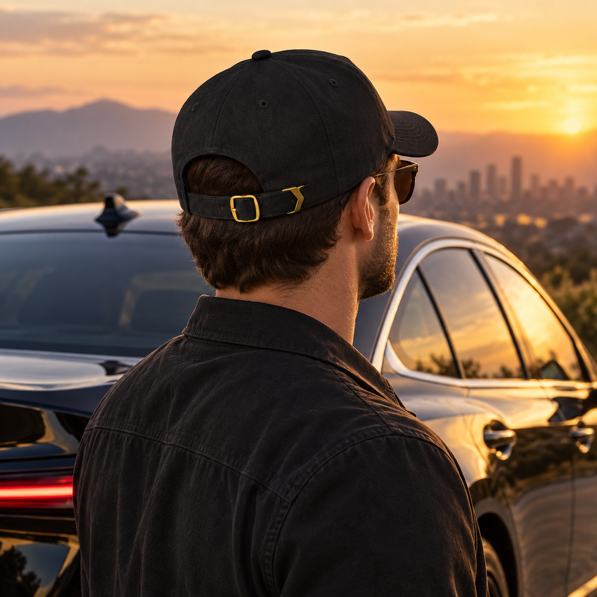 Lexus Car Dad Baseball Cap Hat | Color: Black | Image 4