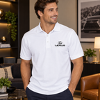Men’s Lexus Car Dry Blend Polo | Color: White | Image 5