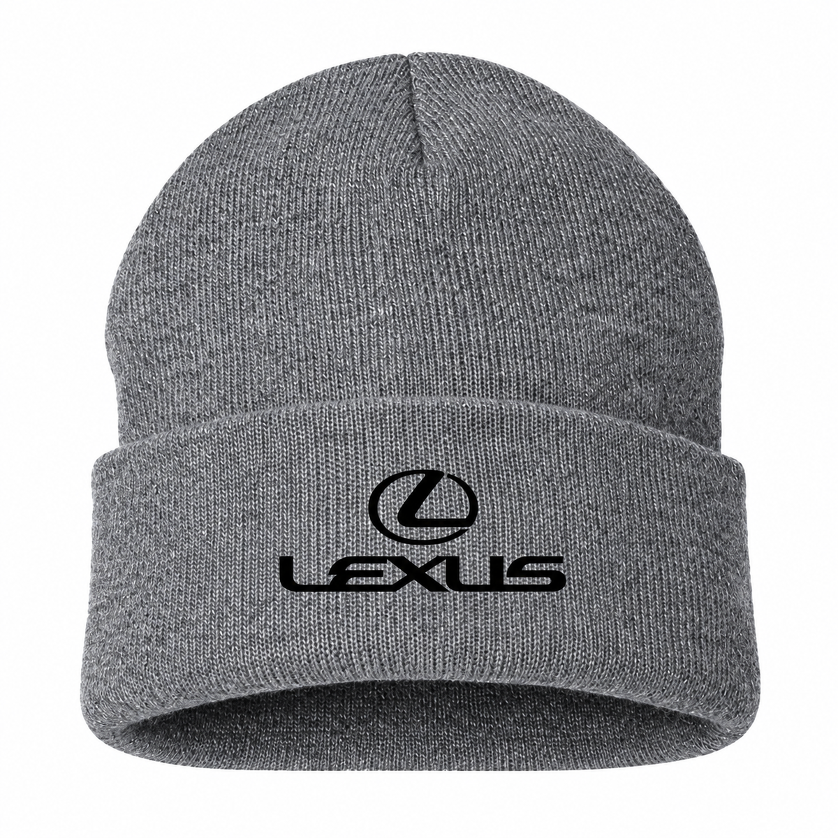 Men's Lexus Beanie Hat — Gray — clean front main