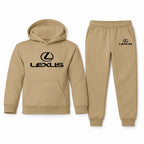 Lexus youth hoodie jogger set, Khaki, Youth Large ages 10–12