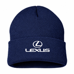 Men's Lexus Beanie Hat — Navy — clean front main