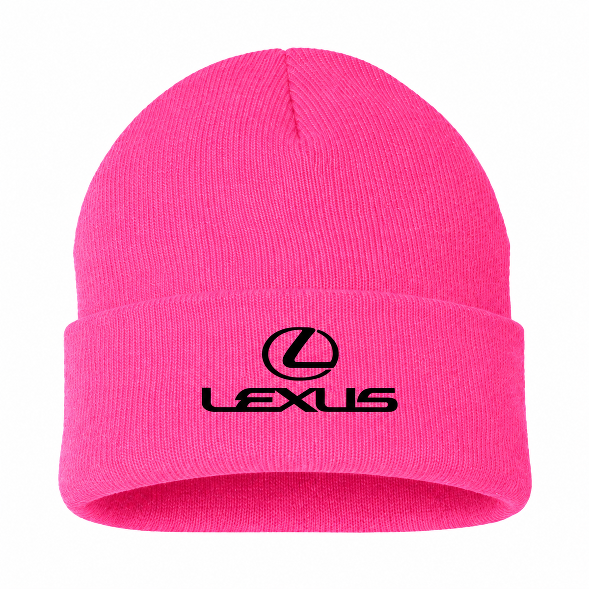 Men's Lexus Beanie Hat — Pink — clean front main
