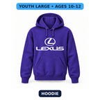 Lexus - Youth Large Hoodie (Ages 10–12) | Color: Purple
