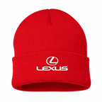 Men's Lexus Beanie Hat — Red — clean front main