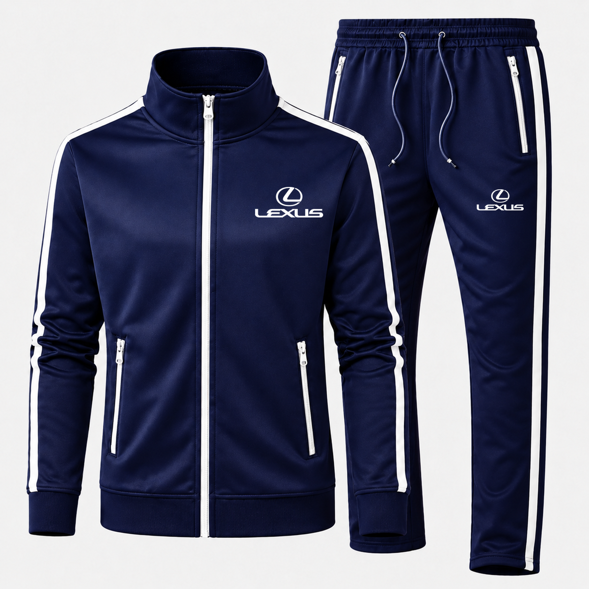 Men's Lexus Car Dri-Fit TrackSuit | Color: Navy | Current garment, original Drive artwork