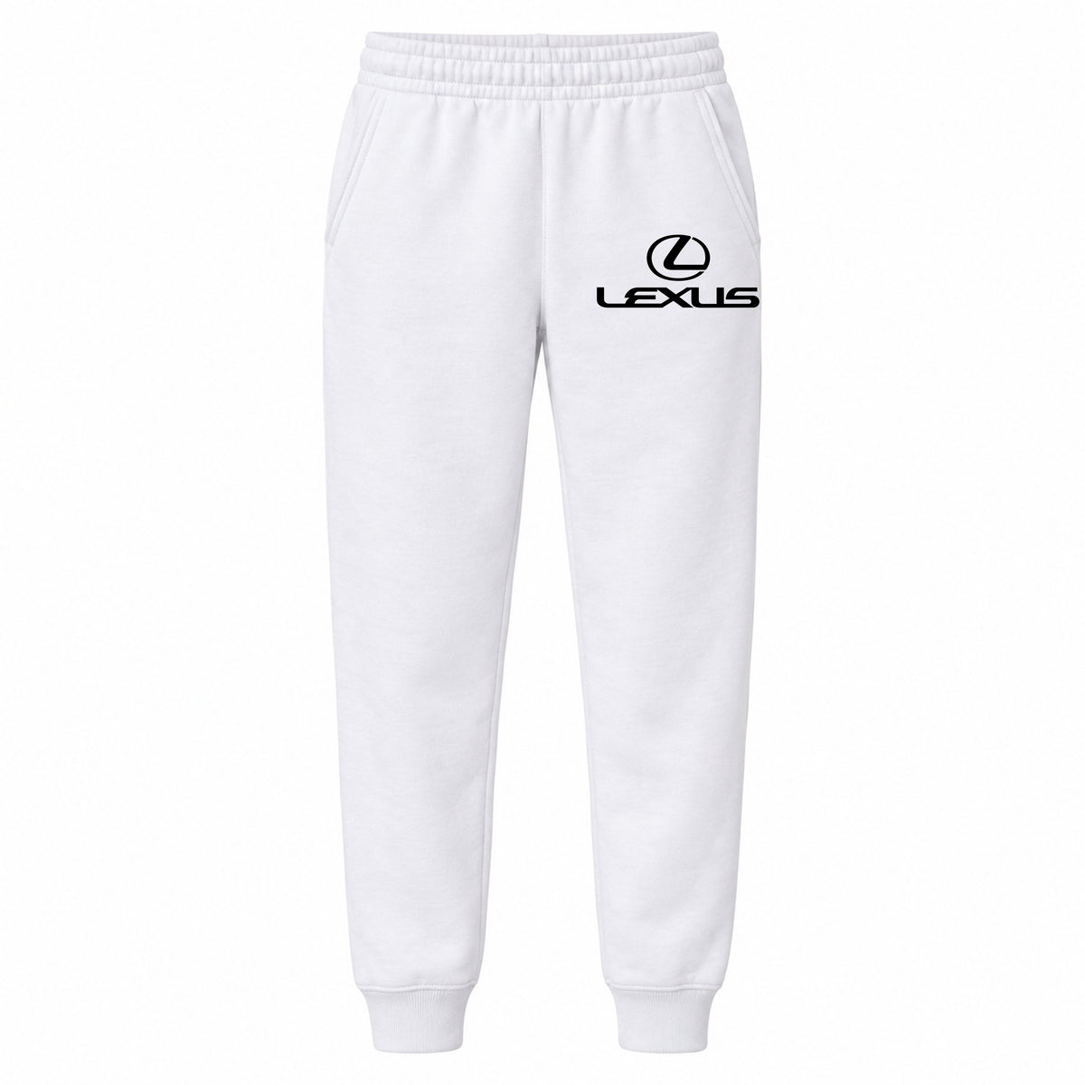 Lexus youth jogger sweatpants in White, Youth Large ages 10–12