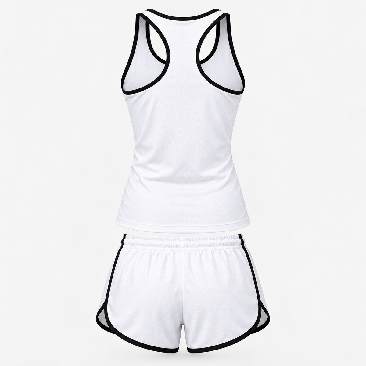 Lexus women's tanktop and shorts set Back | Color: White |
