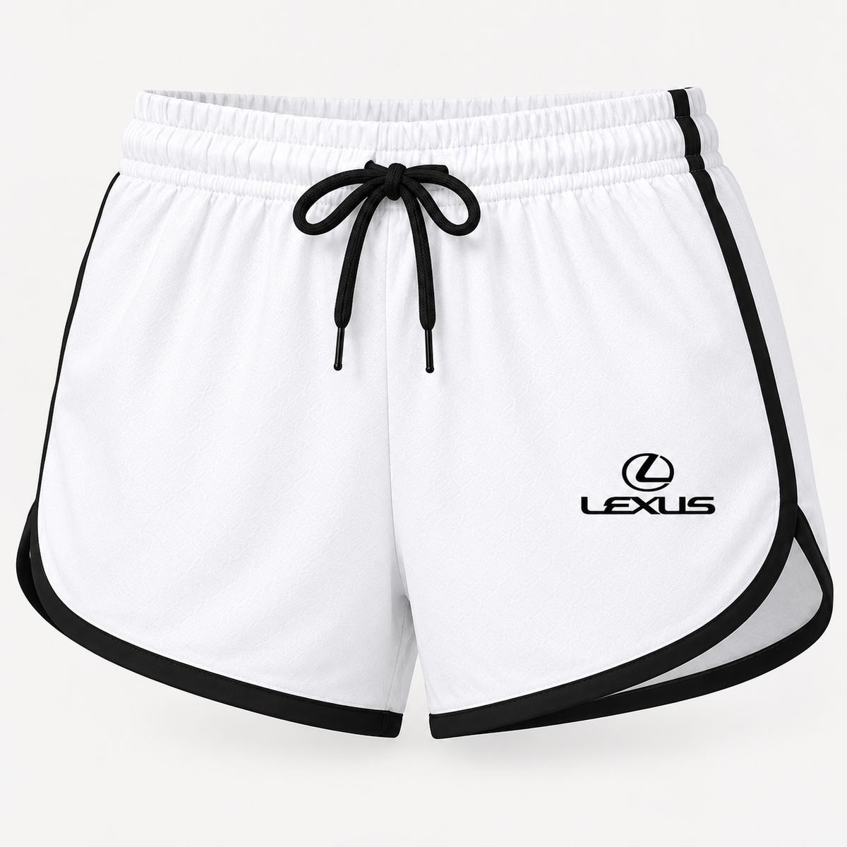 Lexus women's tanktop and shorts set Shorts detail | Color: White |