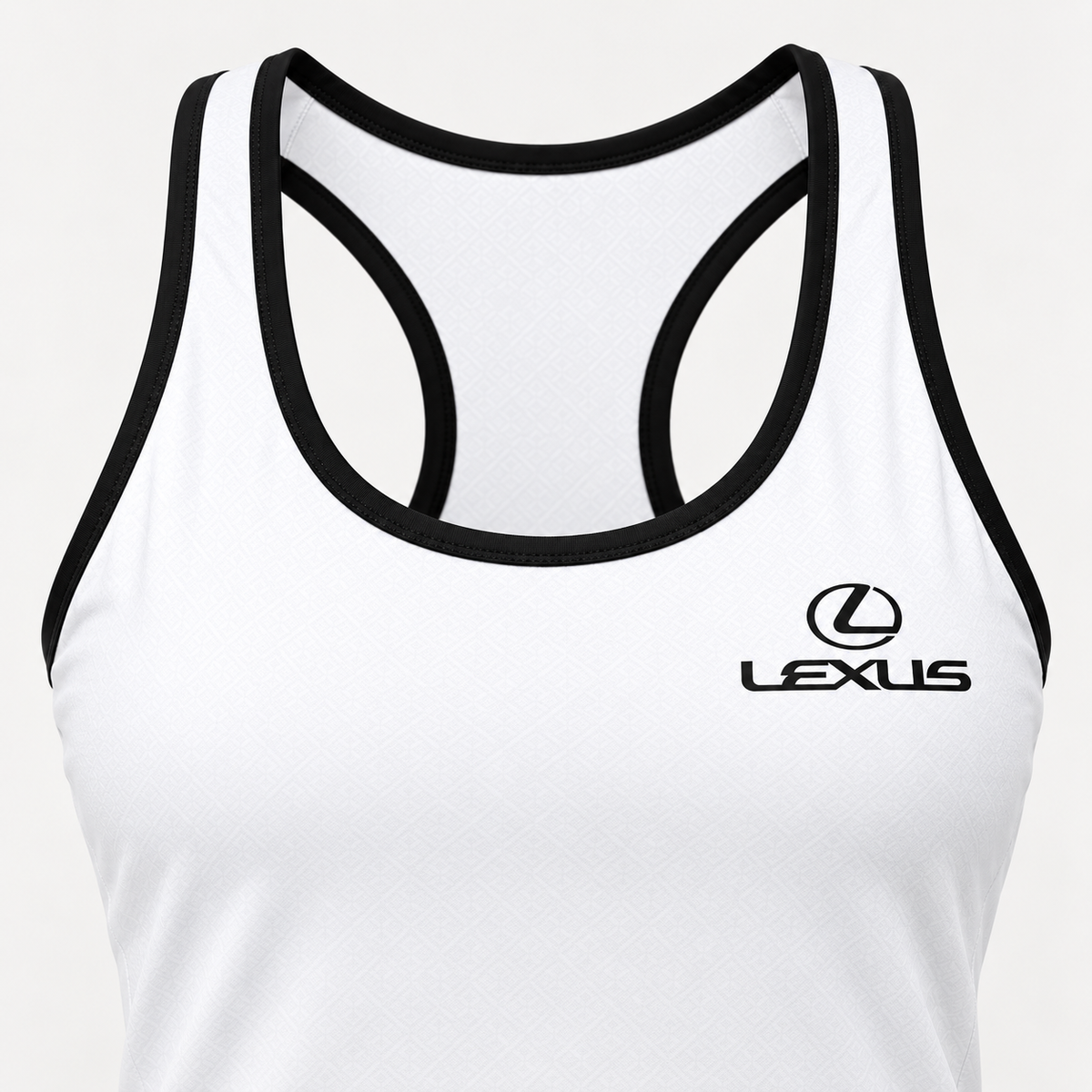 Lexus women's tanktop and shorts set Tank detail | Color: White |