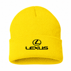 Men's Lexus Beanie Hat — Yellow — clean front main