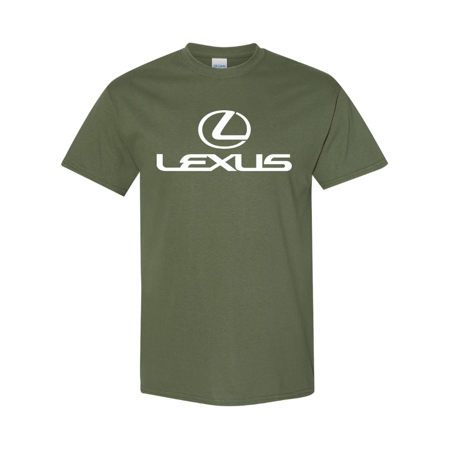 Youth Kids Lexus Car Cotton T-Shirt | Color: Army Green | Main