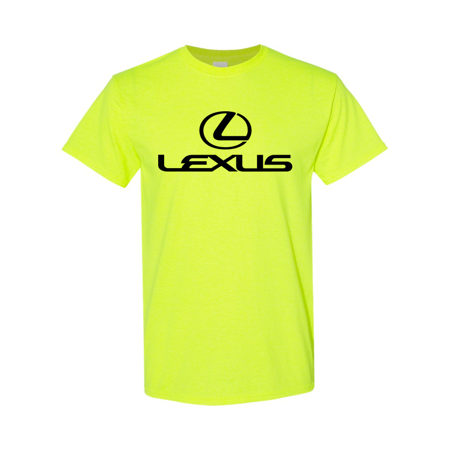 Youth Kids Lexus Car Cotton T-Shirt | Color: Safety Green | Main