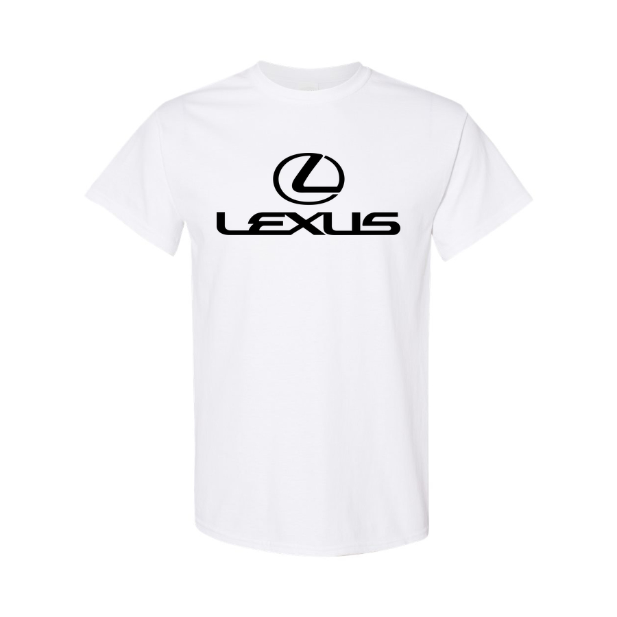 Youth Kids Lexus Car Cotton T-Shirt | Color: White | Main