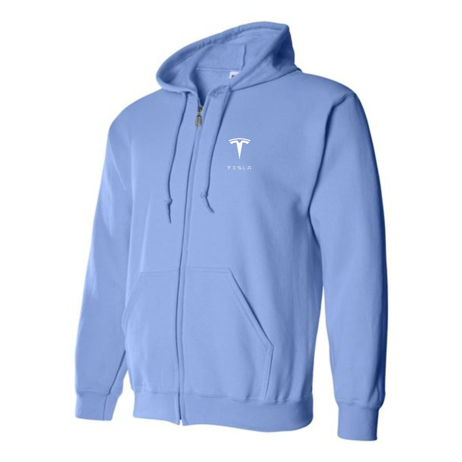 Men’s Tesla Motorsports Car Zipper Hoodie