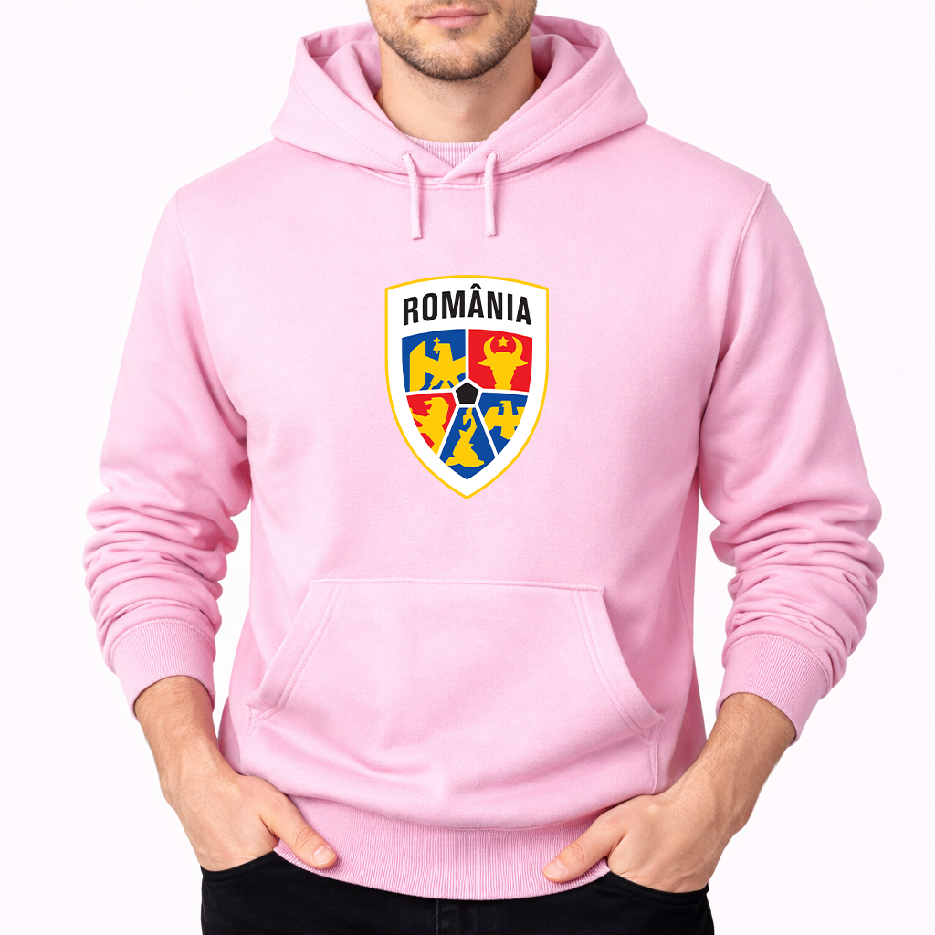 Men's Romania National Soccer Team Pullover Hoodie