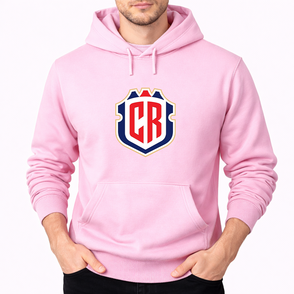 Men's Costa Rica National Soccer Team Pullover Hoodie