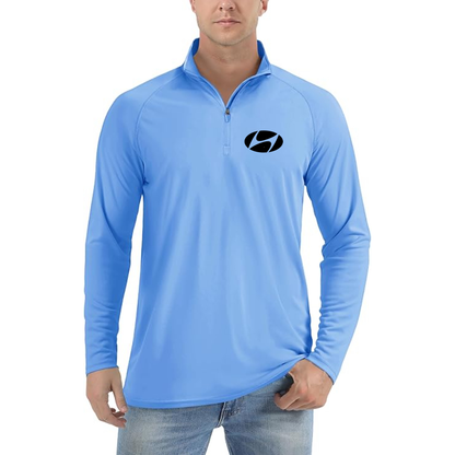 Men’s Hyundai Car NEW - Lightweight Quarter-Zip Athletic Shirt – Long Sleeve Performance Wear