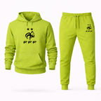 Men's France Soccer Logo Hoodie Joggers Set