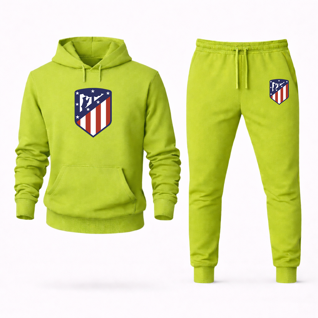 Men's Atletico Madrid FC Logo Hoodie Joggers Set