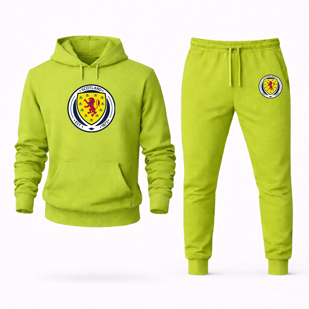 Men's Scotland National Soccer Team Hoodie Joggers Set