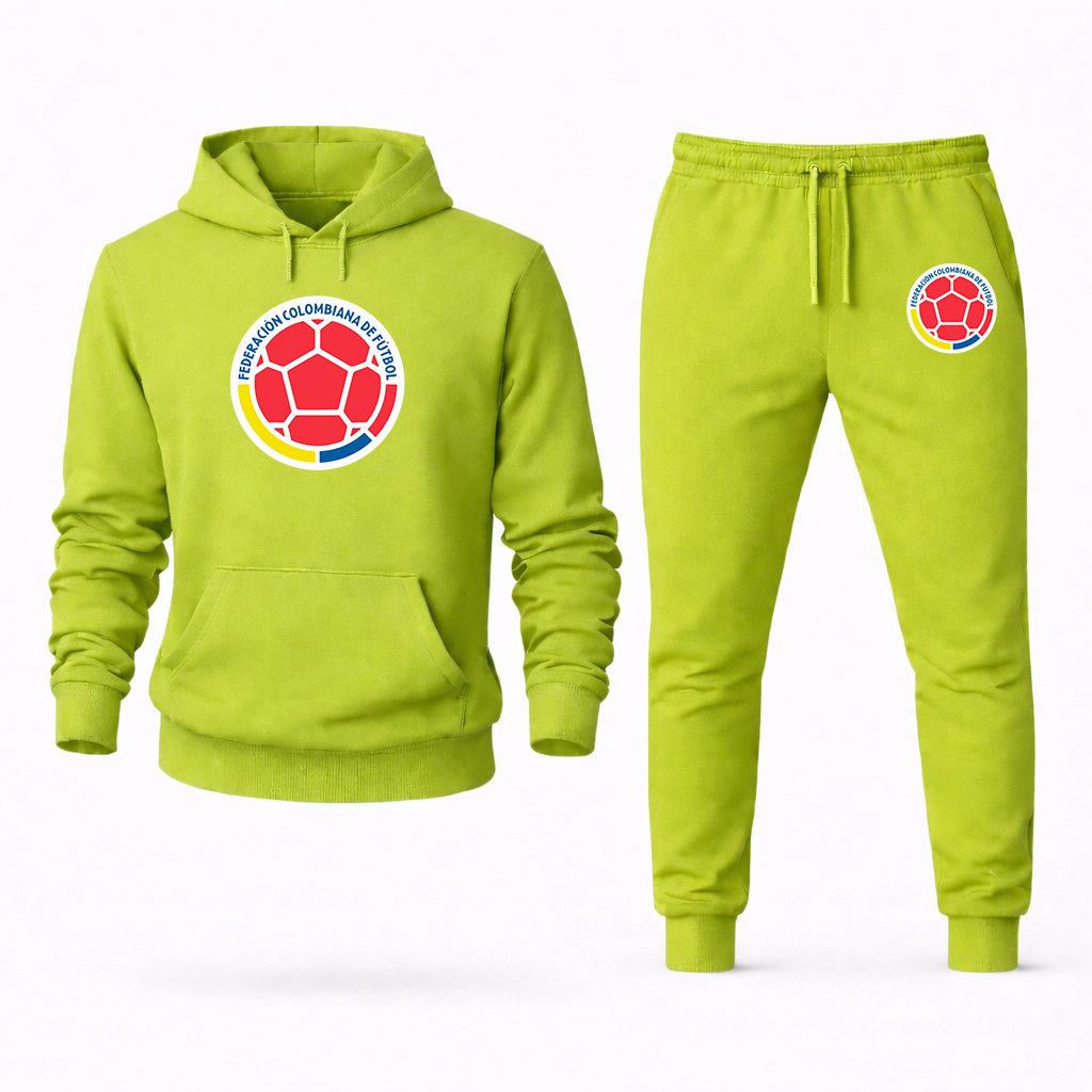 Men's Colombia National Soccer Team Hoodie Joggers Set