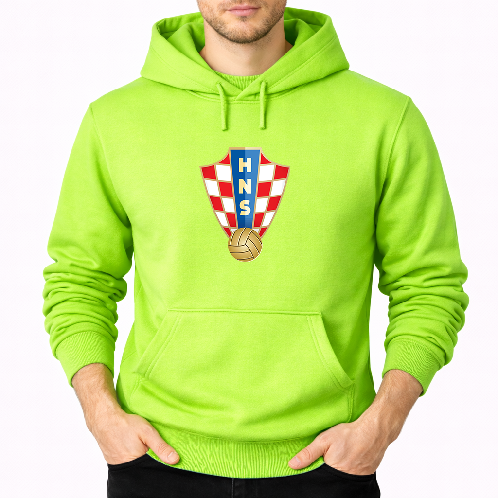 Men's Croatia National Soccer Team Pullover Hoodie
