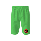 Men's Deadpool Marvel Superhero Athletic Fleece Shorts