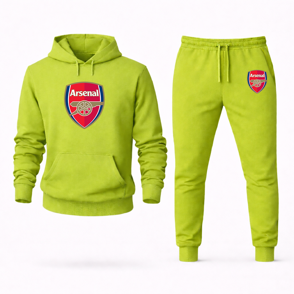 Men's Arsenal Soccer Logo Hoodie Joggers Set