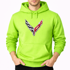 Men's  Chevrolet Corvette Car Pullover Hoodie