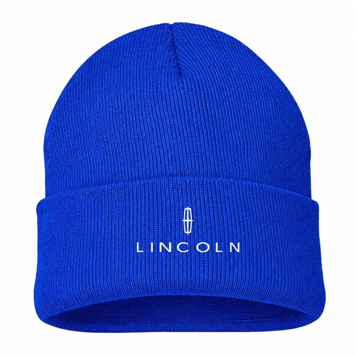 Men's Lincoln Beanie Hat — Blue — clean front main