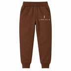 Lincoln youth jogger sweatpants in Brown, Youth Large ages 10–12