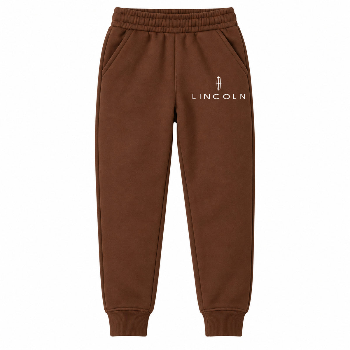 Lincoln youth jogger sweatpants in Brown, Youth Large ages 10–12