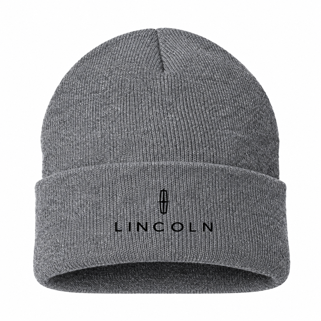 Men's Lincoln Beanie Hat — Gray — clean front main