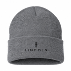 Men's Lincoln Beanie Hat — Gray — clean front main
