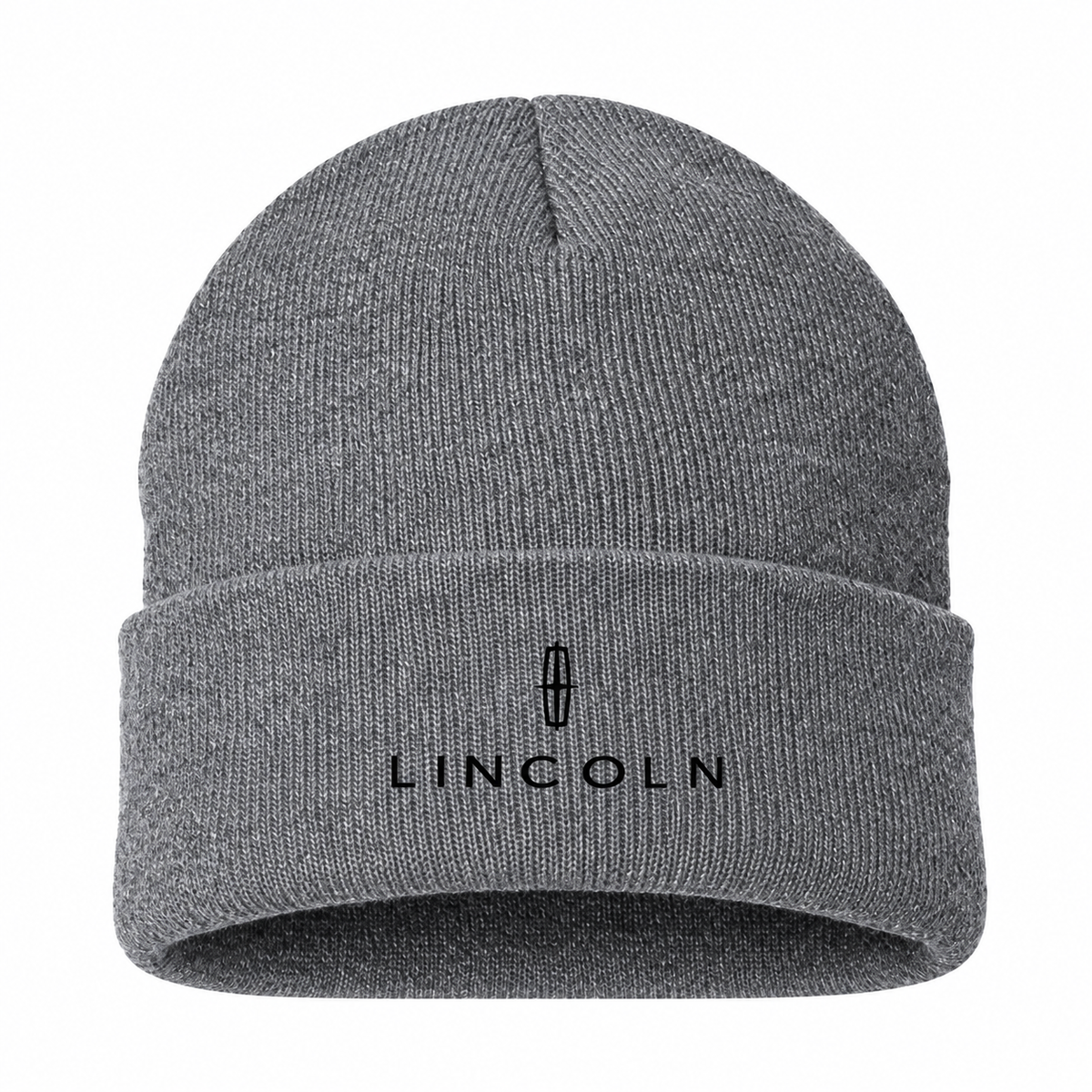 Men's Lincoln Beanie Hat — Gray — clean front main