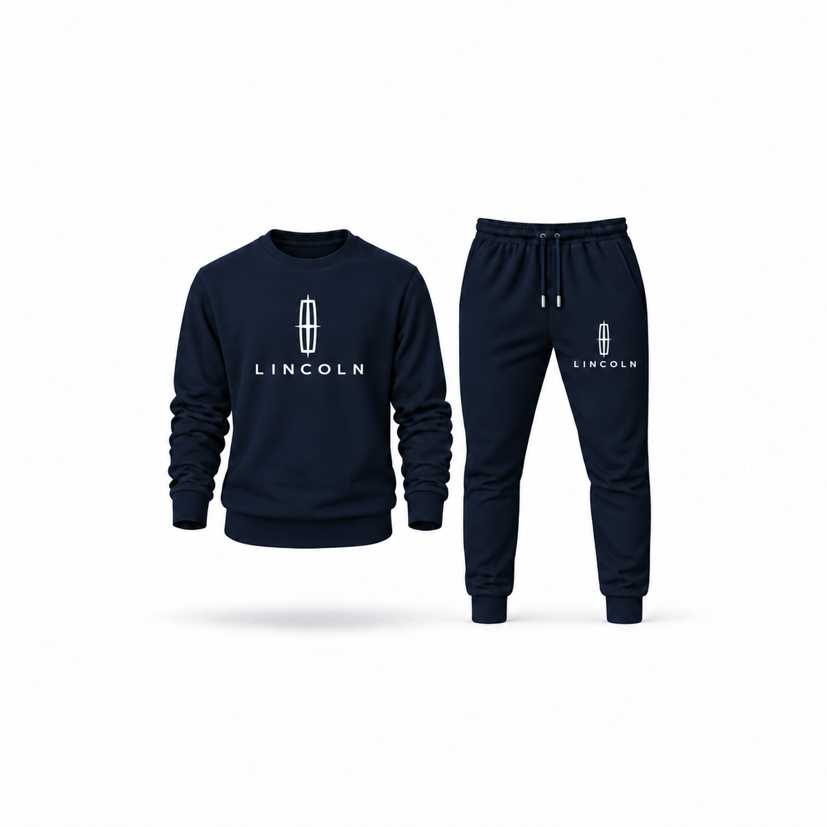 Men's Lincoln Sweatshirt Joggers Set | Color: Navy | Main