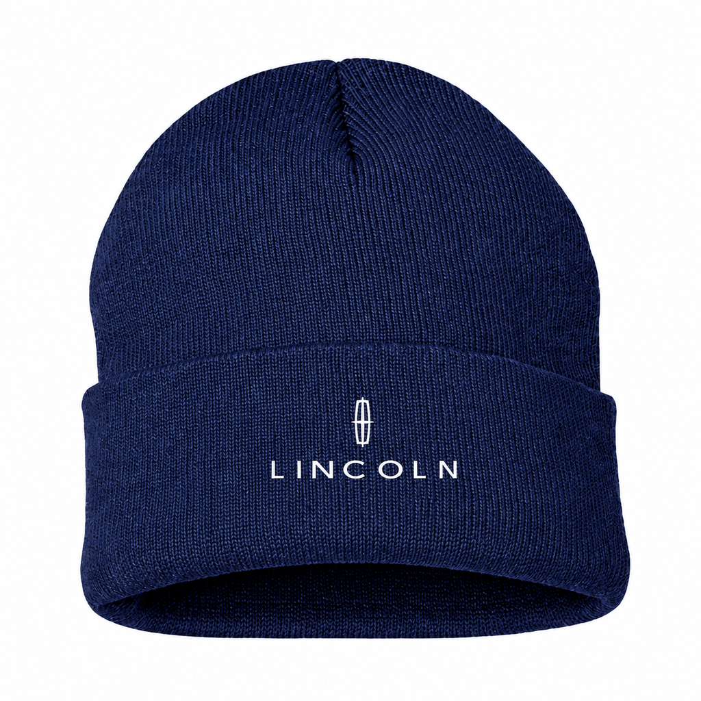 Men's Lincoln Beanie Hat — Navy — clean front main