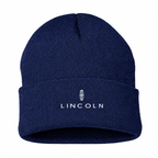 Men's Lincoln Beanie Hat — Navy — clean front main