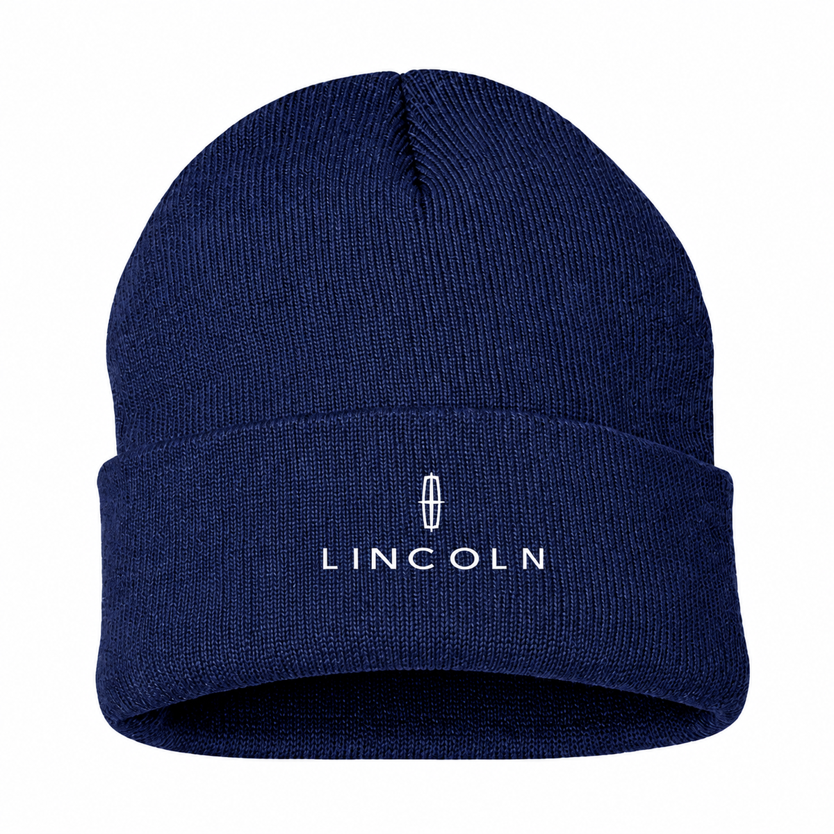 Men's Lincoln Beanie Hat — Navy — clean front main